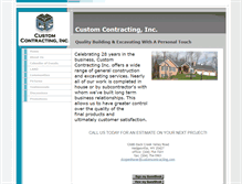 Tablet Screenshot of customcontracting.com